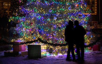 Xmas Lights Stock Photo