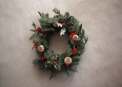 Christmas Wreath Stock