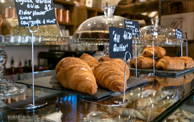 Croissants at the Tithe Barn